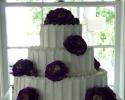 Purple and white cake at Childrens Harbor