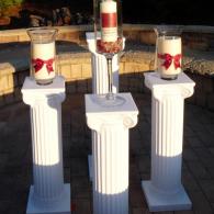 White Roman Decor Columns