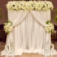 White Voile Draping