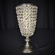 Elegant Silver Acrylic Crystal Vase