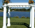 84" W x 87' 
Trellises in top/easy to assemble/portable
$950
Good Used Condition
White
Heavy/
(Florals Not Included.)