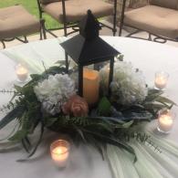 Black Metal Lanterns w/Flameless LED Candles