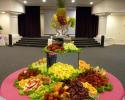 Lovely, colorful presentation of fresh fruit.