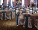 100-Ivory Universal Chair Covers Available @ $1/each.

Like New Condition.

(Blue Sashes Not Available)