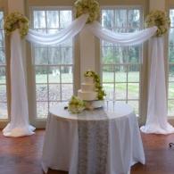 Voile Draping & Silver Diamond Runners