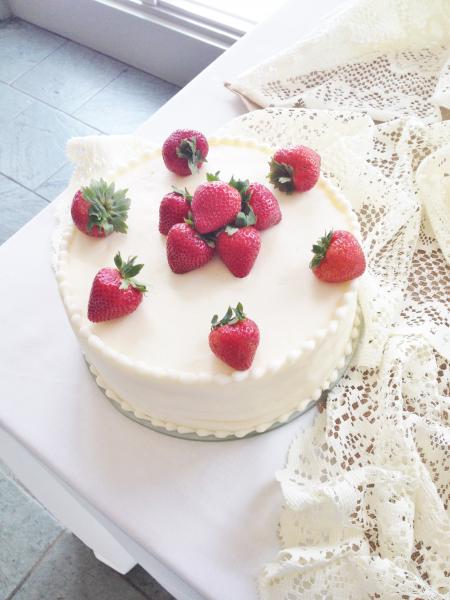 strawberry cream cheese cake