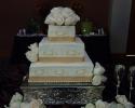 Brides cake with scrolls